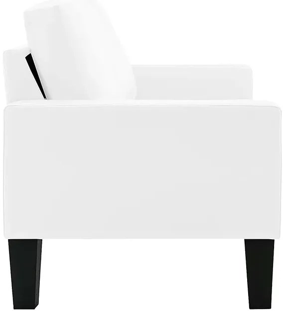 3-osobowa biała sofa z ekoskóry M0-M28