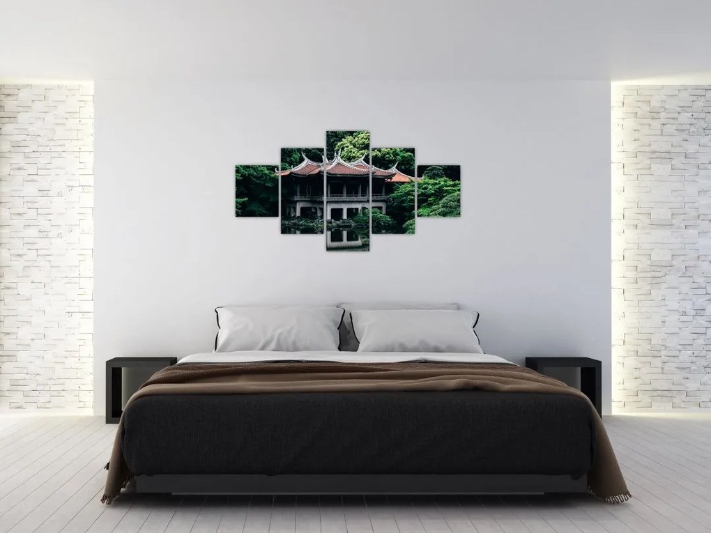 Obraz z japońskiego ogrodu narodowego (125x70 cm)