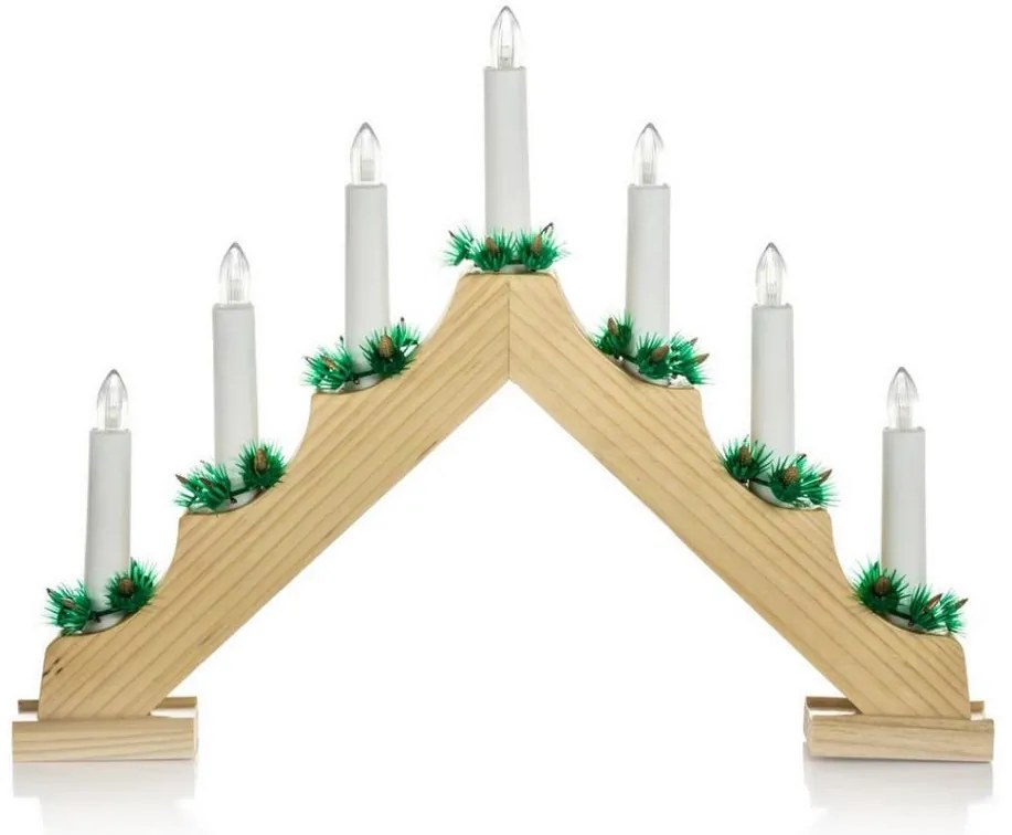 Retlux - LED Świecznik bozonarodzeniowy 7xLED/2,6W/230V drewno