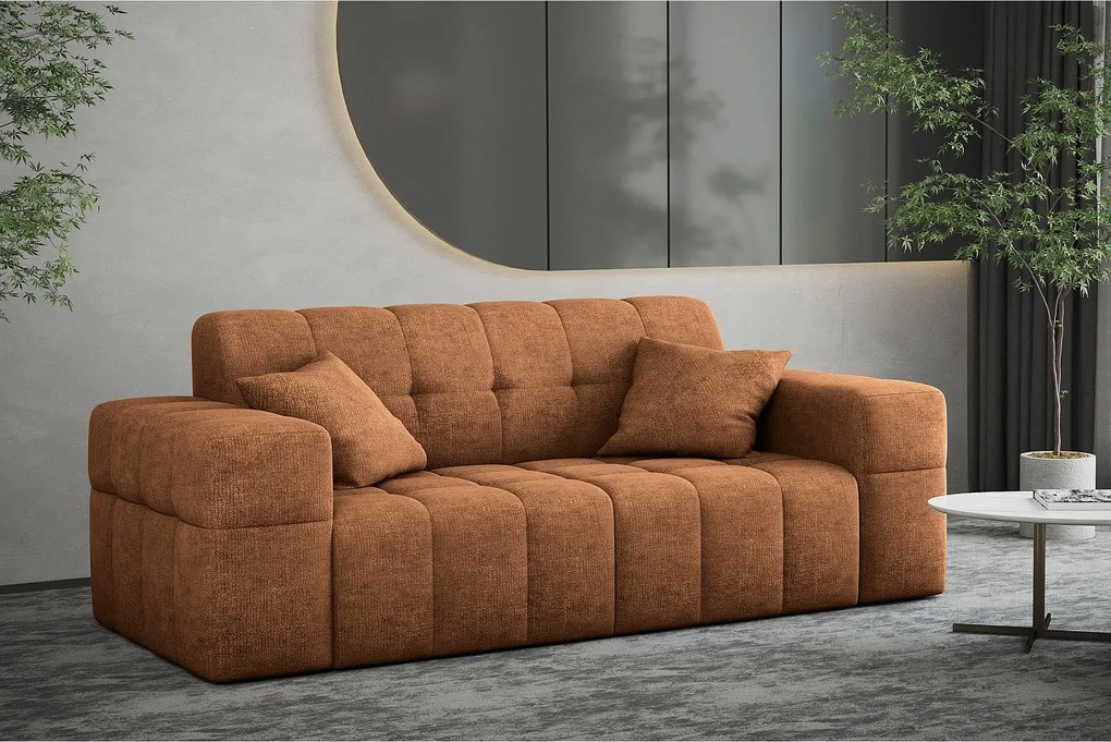 Sofa dwuosobowa NIMES, tkanina Perfect Harmony, Pomarańczowy