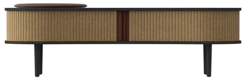 Brązowa szafka pod TV w dekorze dębu 140x40 cm Audacious – UMAGE