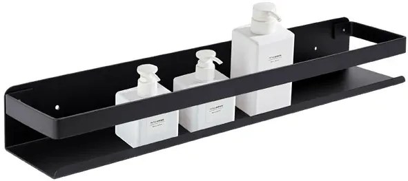 Aluminiowa czarna półka łazienkowa 30 cm K9-Z13