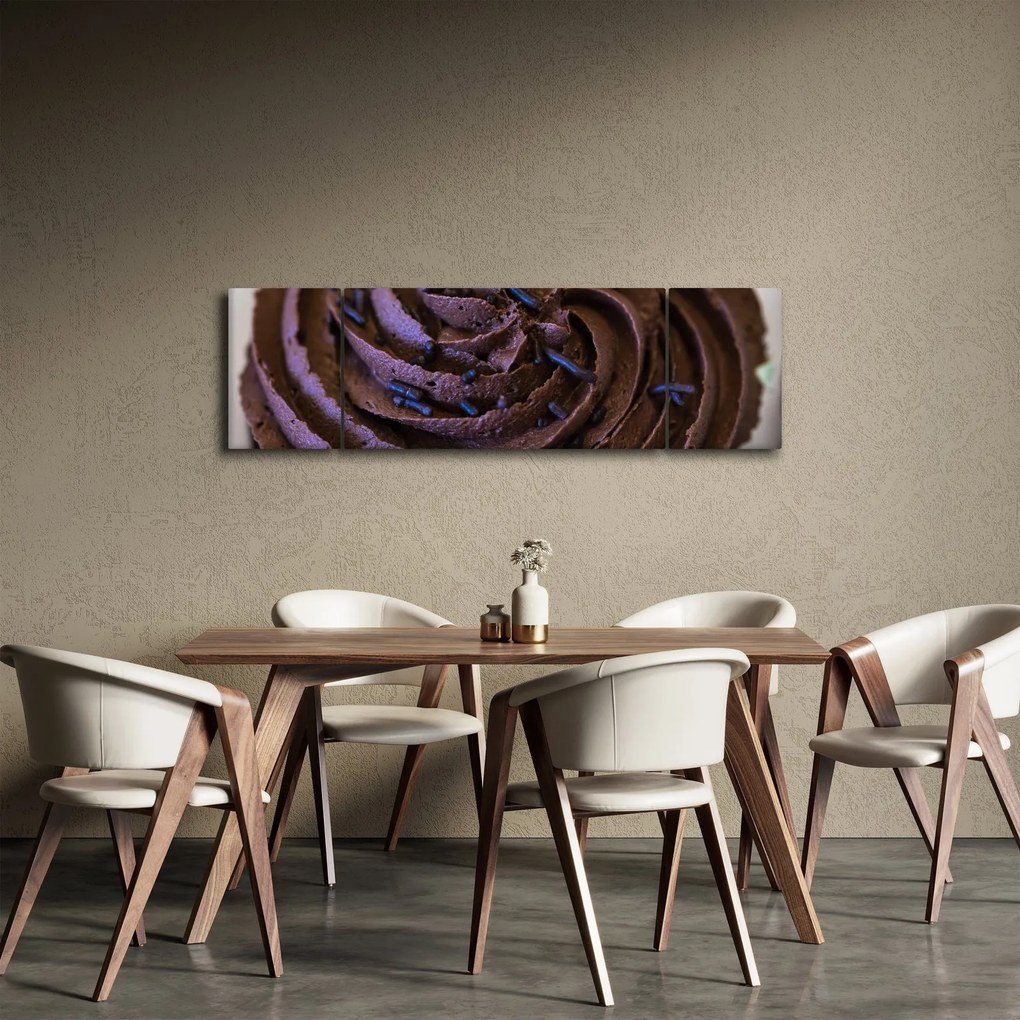 Obraz - Czekoladowa babeczka (170x50 cm)
