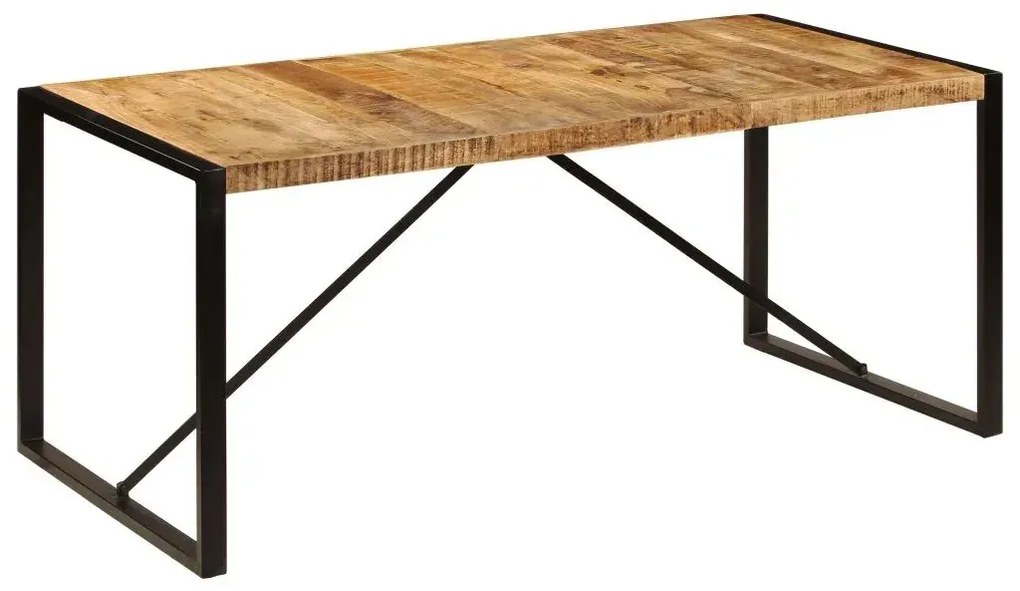 Industrialny stół z drewna mango 90x180 - Fulo 4X