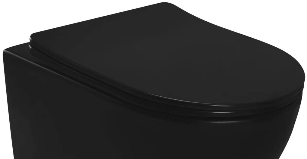 DESKA SEDESOWA WC CARLO FLAT UF BLACK MATT