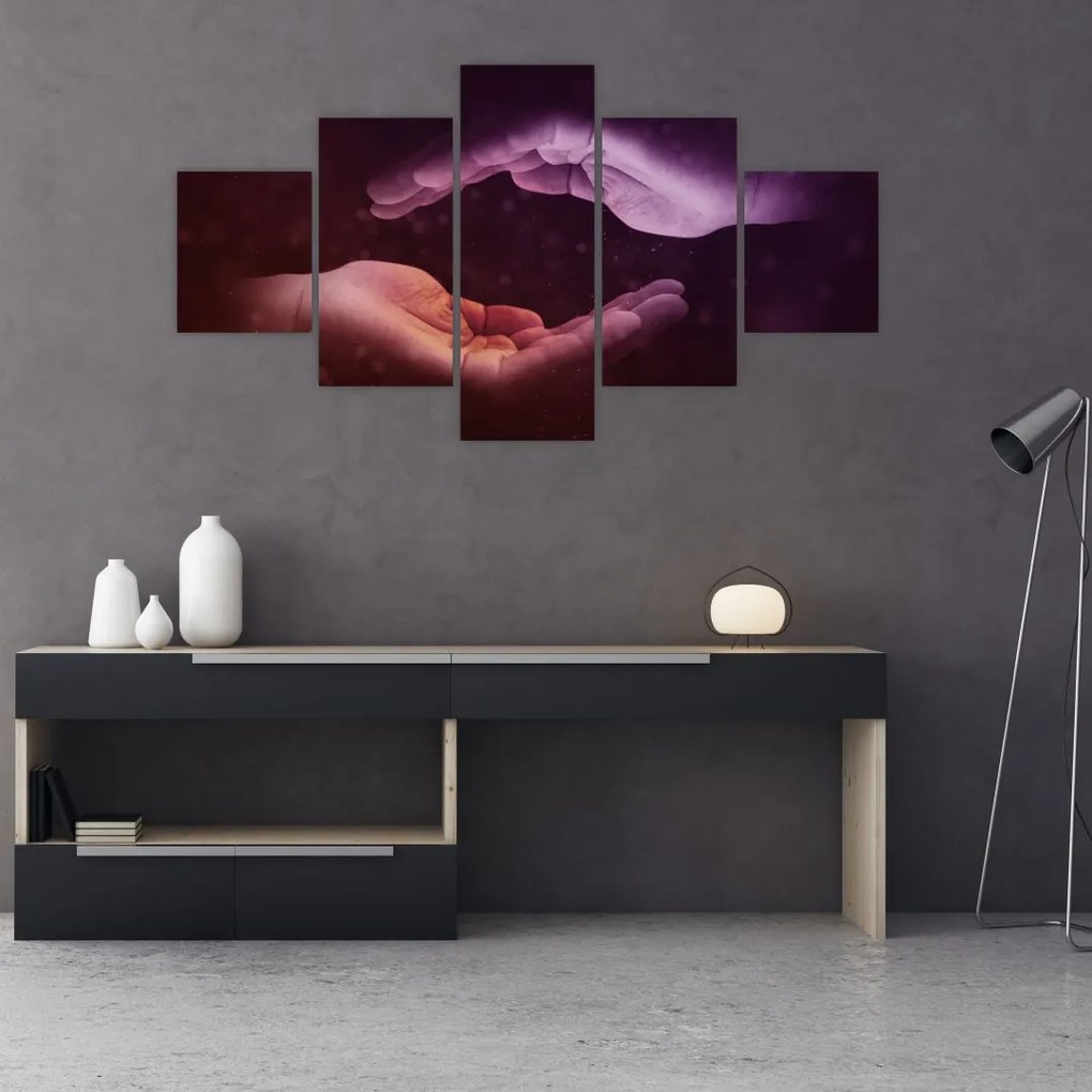 Obraz dłoni (125x70 cm)