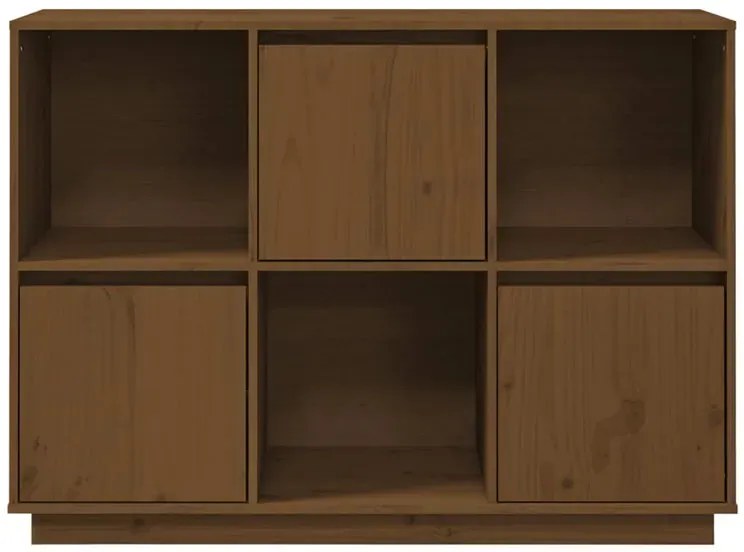 Drewniany regał na ubrania miodowy brąz A5-F00