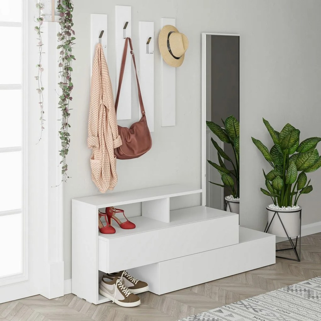 Zestaw do przedpokoju Ramda White