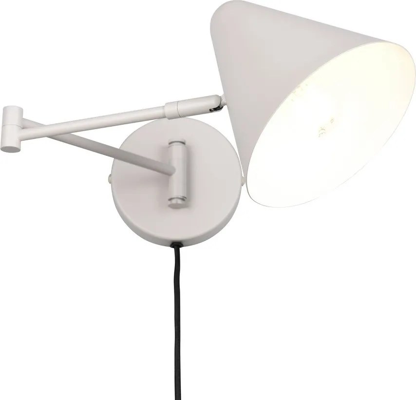 Kinkiet z elastyczną konstrukcją do kontaktu w kolorze kości słoniowej ø 15 cm Cosima – Trio