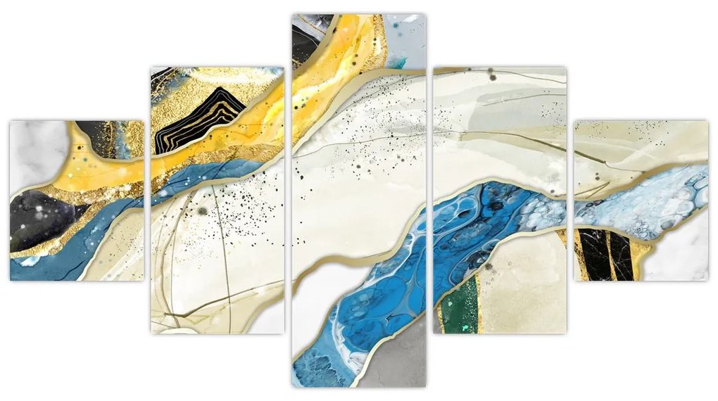 Obraz - Kolorowy marmur (125x70 cm)