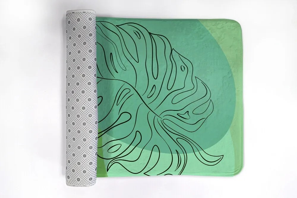 Dywanik łazienkowy antypoślizgowy Dywanik łazienkowy antypoślizgowy Monstera Liście