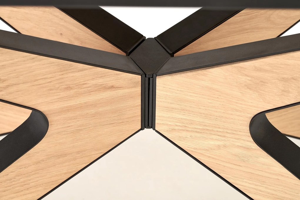 Stół do jadalni rozkładany MDF naturalny 160-220/90/76 cm JAMES