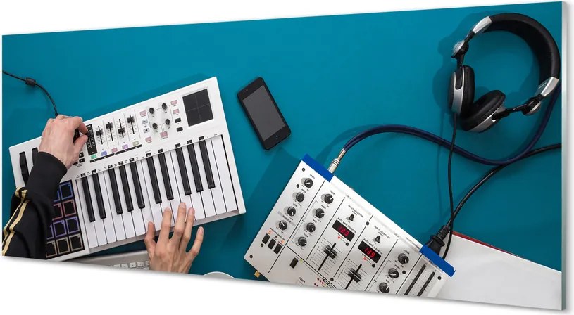 Panel szklany do Kuchni Stanowisko Mikserskie DJ-a