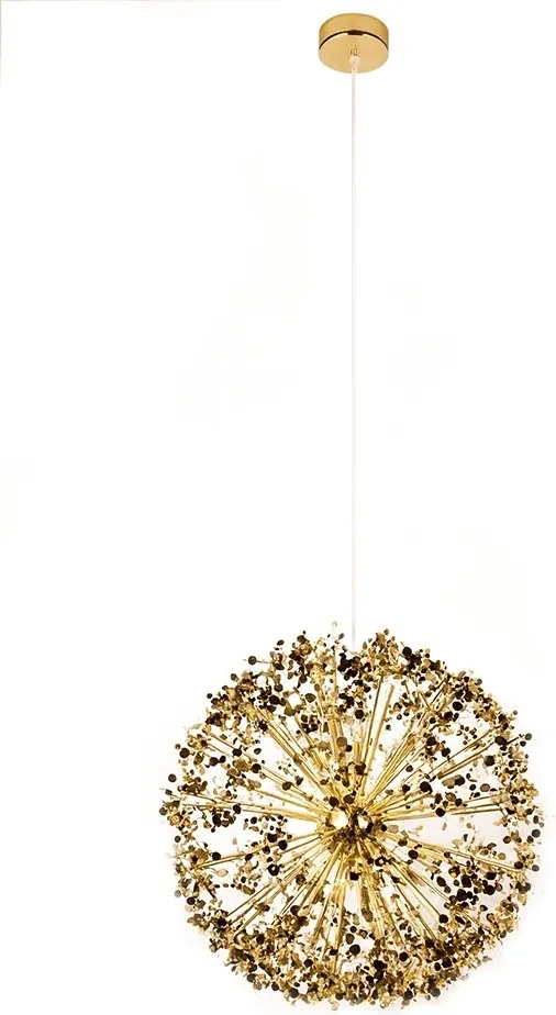 Designerska lampa wisząca Monete 50, złota
