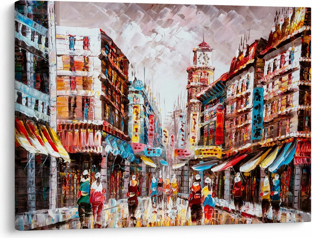 Obraz - Hong Kong, obraz olejny (70x50 cm)