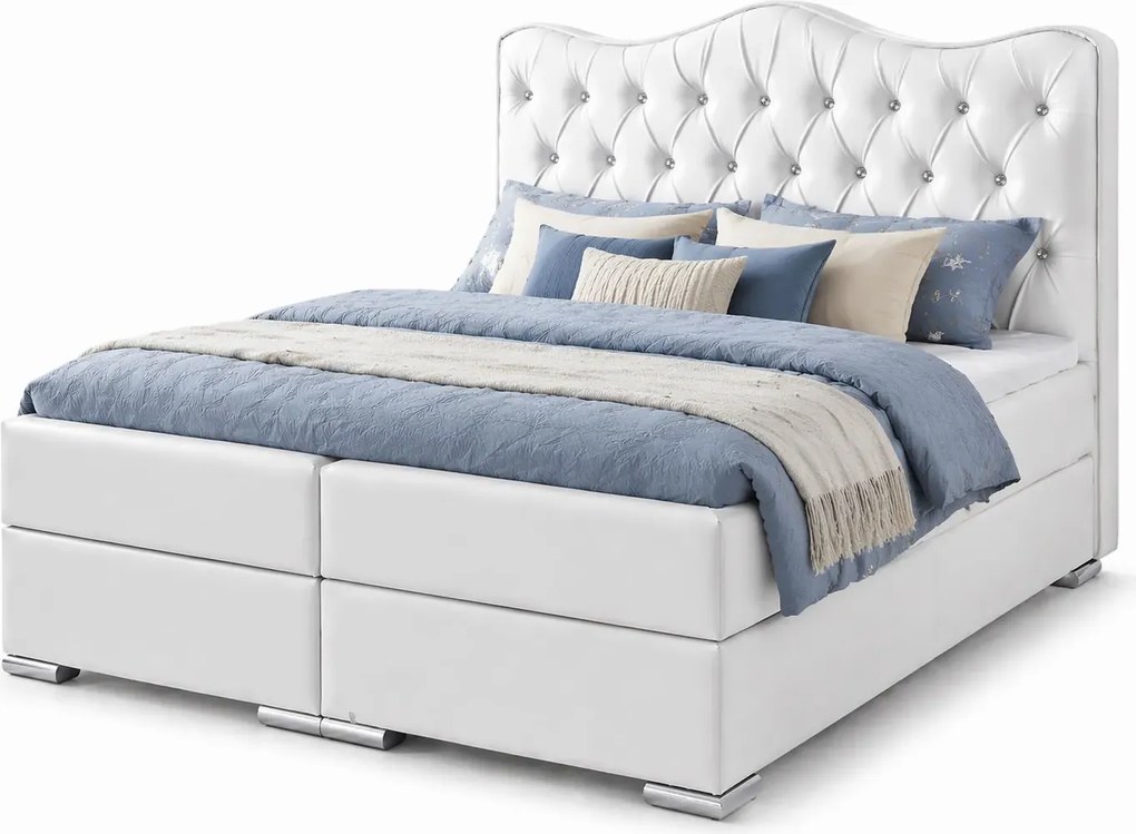 Kontynentalne łóżko z wysokim zagłówkiem 140x200 P3-G43