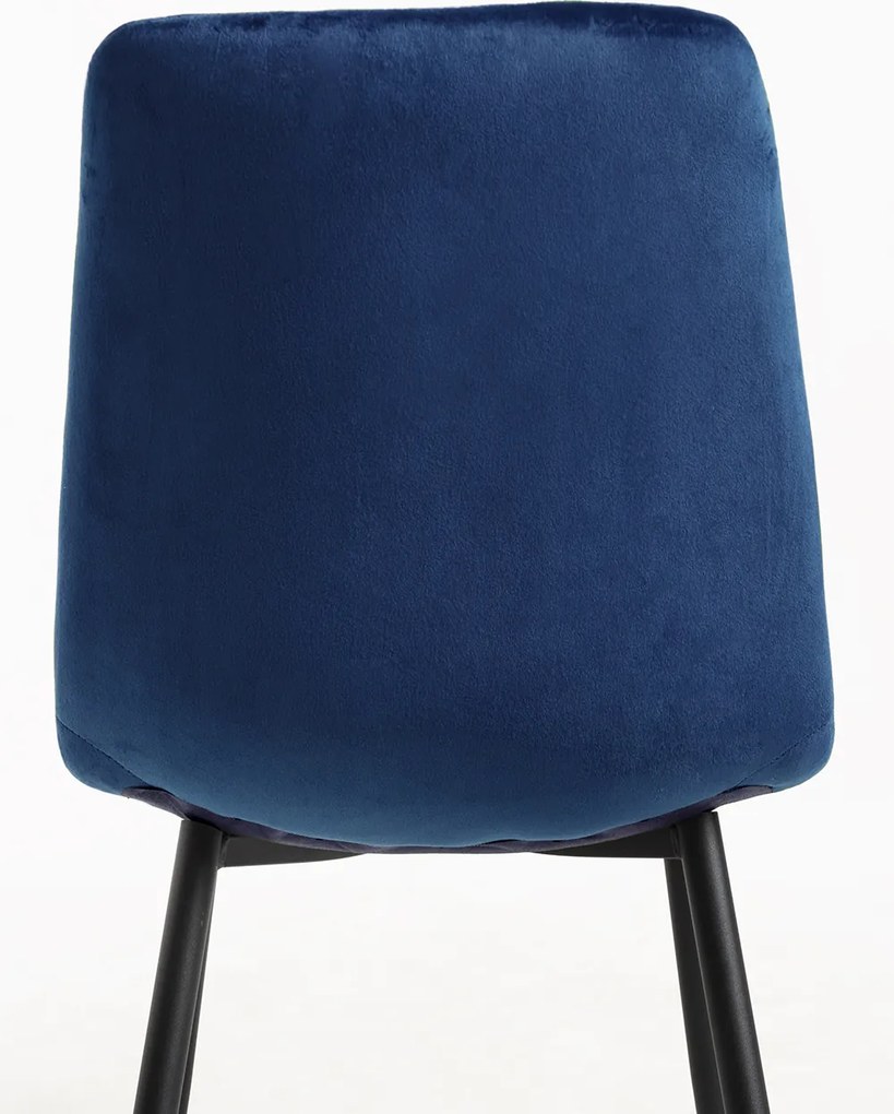 Zestaw 4 Krzese Liny Aksamitne