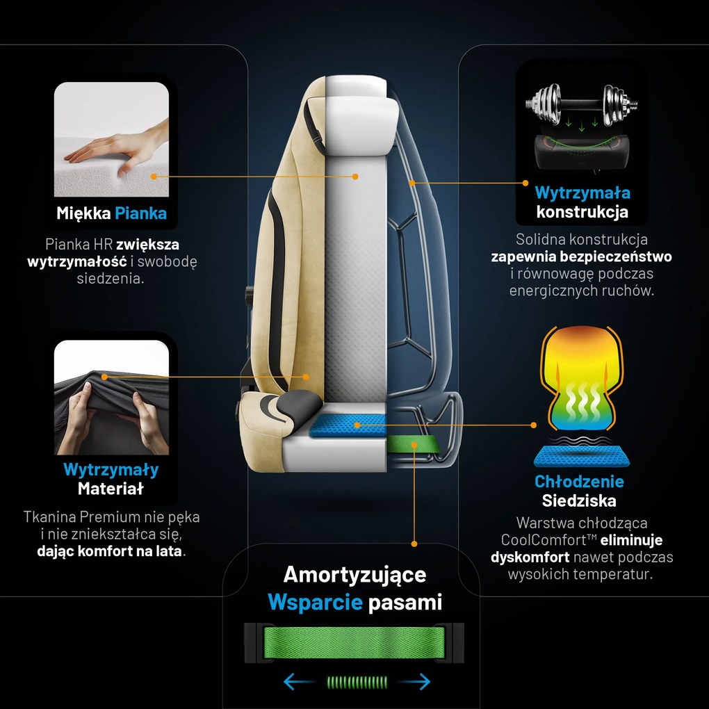 Fotel Diablo X.Eye Prime Broken Gold Normal Size