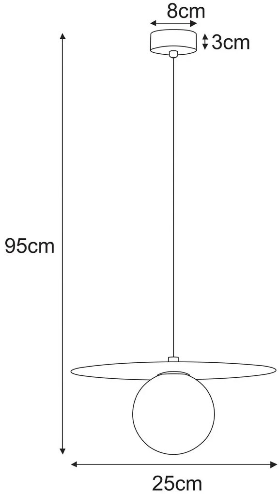 Różowa lampa wisząca pojedyncza kapelusz A680 G2-C38