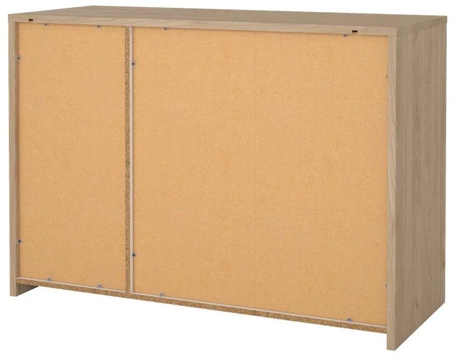 Biało-naturalna komoda w dekorze dębu 119x84x48 cm Next – Tvilum