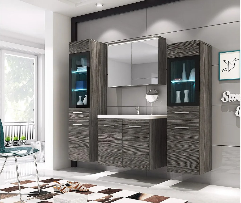 MINIO go for it, Meble łazienkowe MARIT II w kolorze sosna bodega