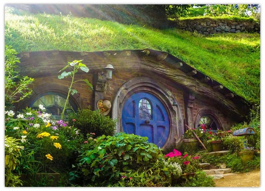Obraz na szkle - Hobbit (70x50 cm)