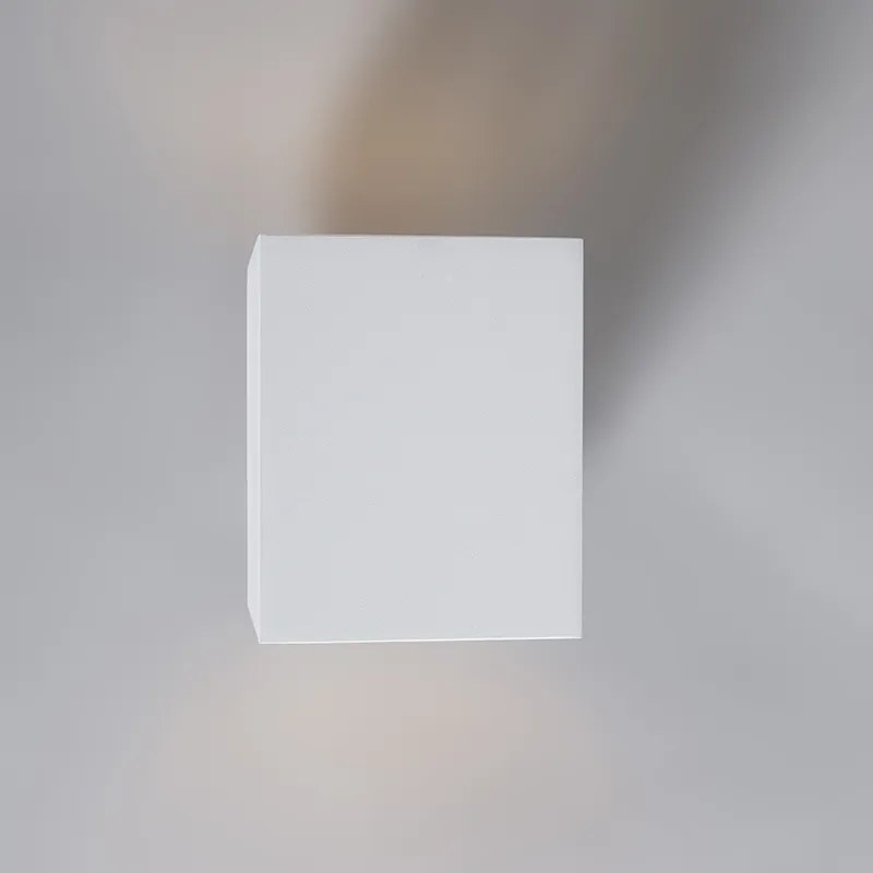 Lampa ścienna biała kwadratowa - Sola Nowoczesny Oswietlenie wewnetrzne