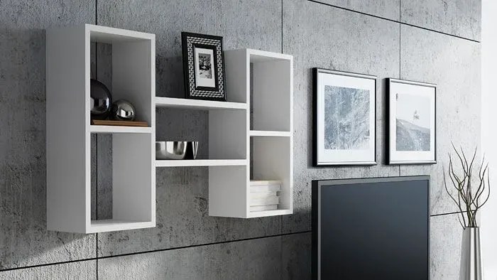 Biała Półka Wisząca S1-B00