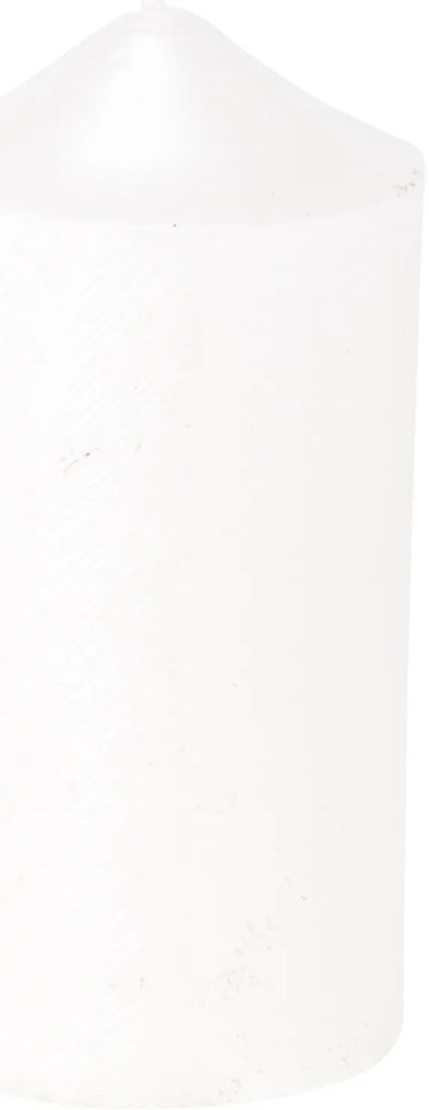 Świeca ozdobna z metalicznym wzorem, 7 x 14 cm