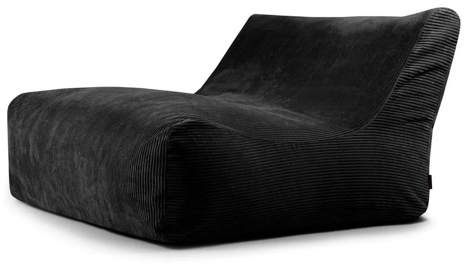 Czarny sztruksowy worek do siedzenia Sofa Lounge – SLOWDOWN