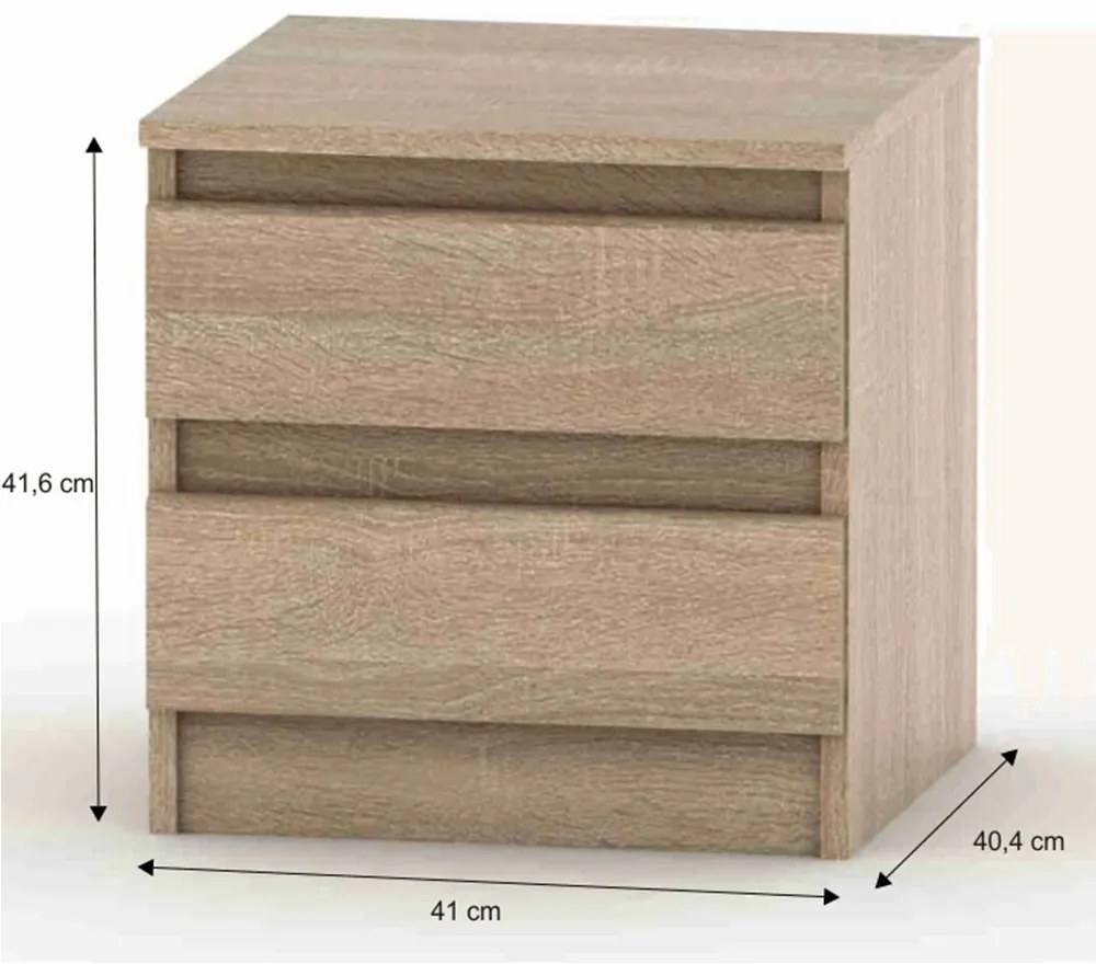 Szafka nocna HANY NEW 002, dąb sonoma