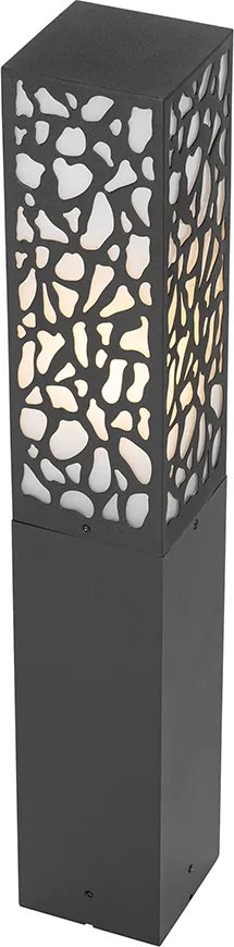 Inteligentny słupek oświetleniowy zewnętrzny czarny 60 cm IP44 z Wifi ST64 - Nicole