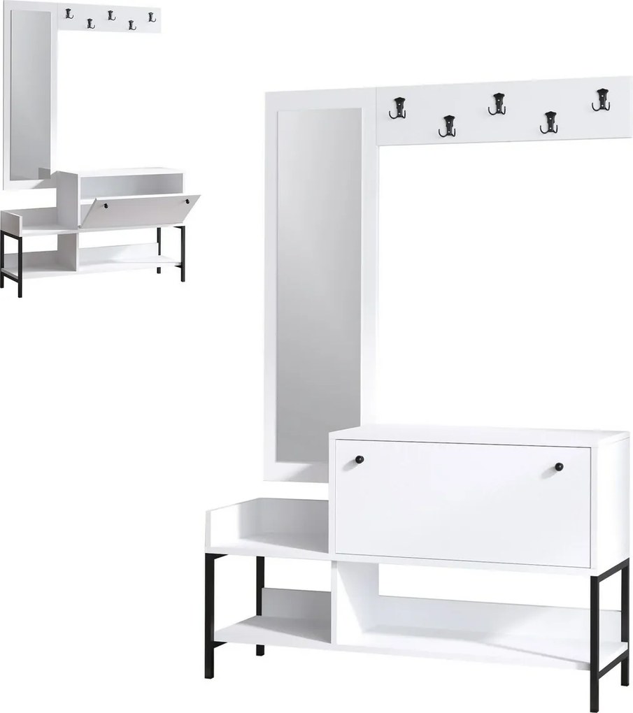 Zestaw do przedpokoju Lopp Black and White