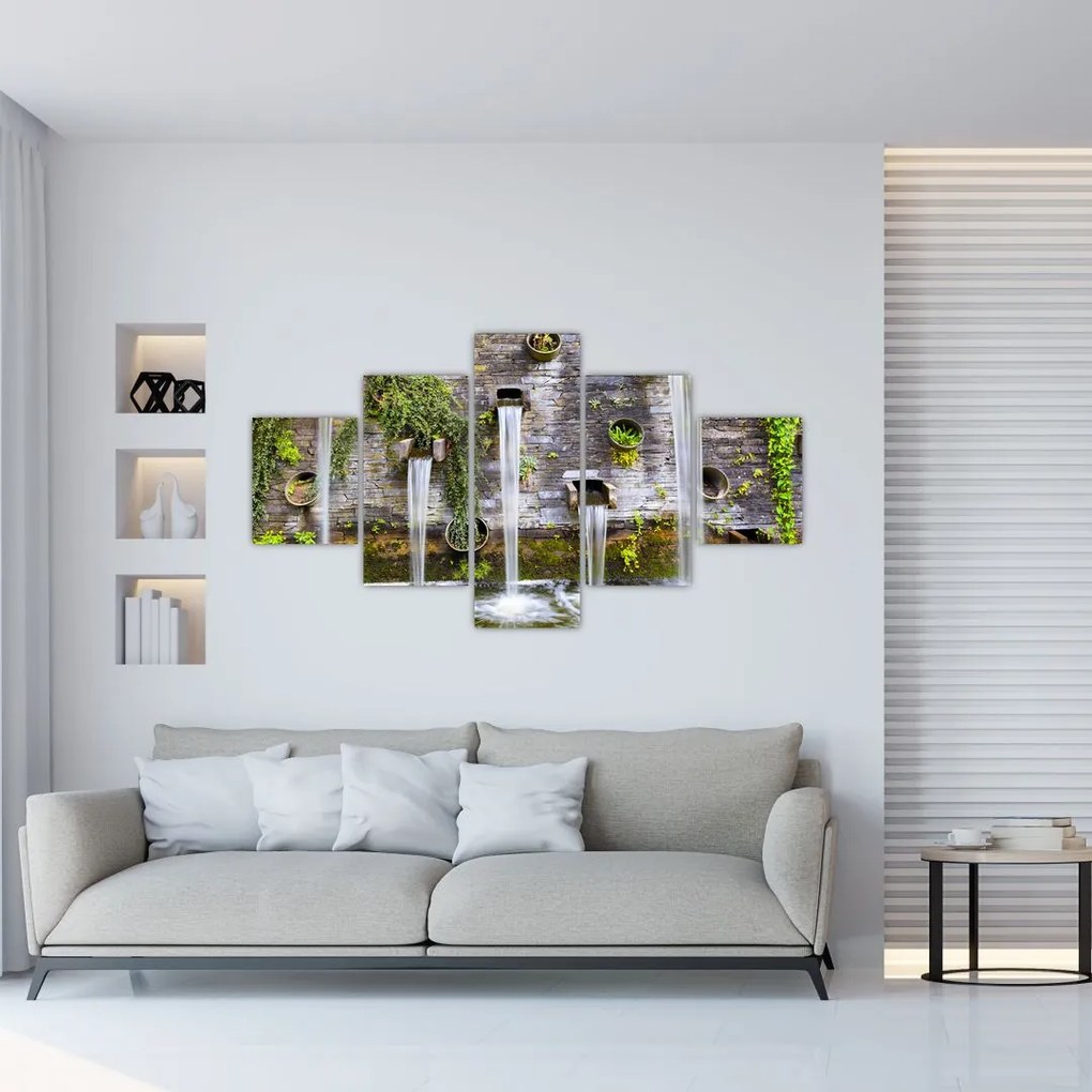 Obraz - Kamienny mur, Hamburg, Niemcy (125x70 cm)