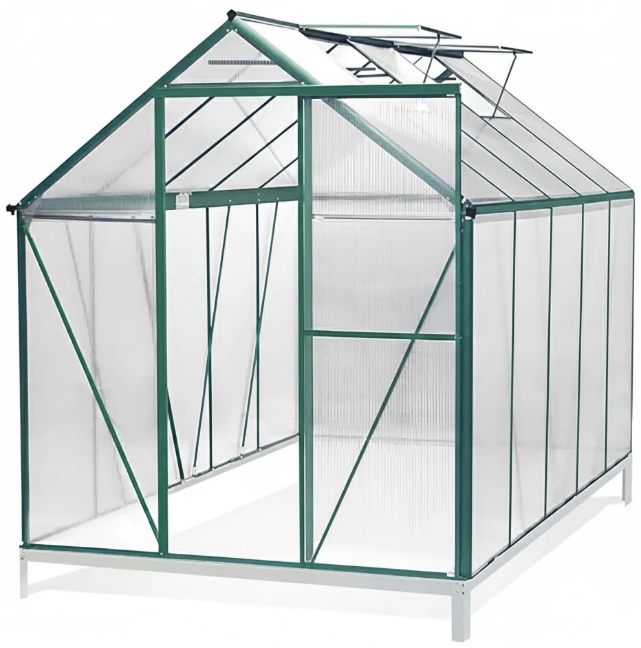 SZKLARNIA OGRODOWA Z POLIWĘGLANU 308x187x210 CM PREMIUM