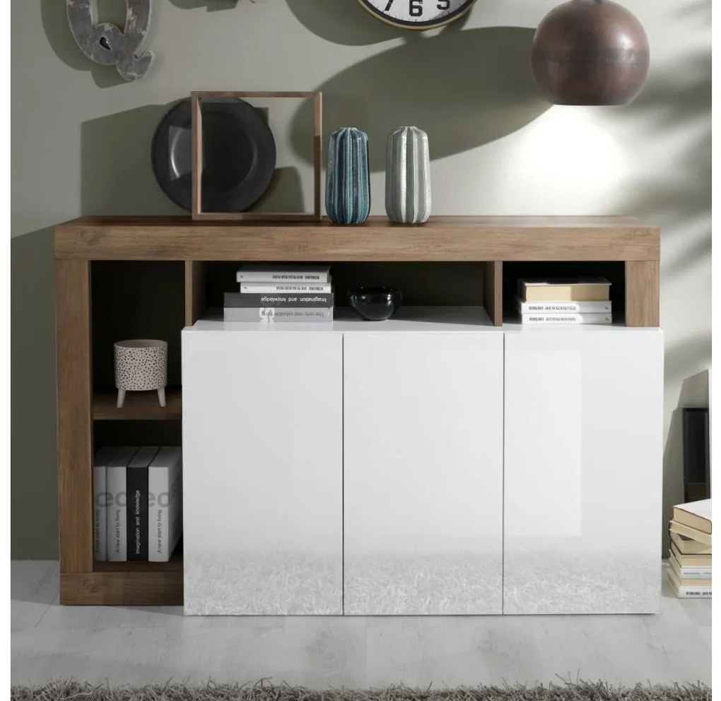 Komoda LENOR biała/dąb