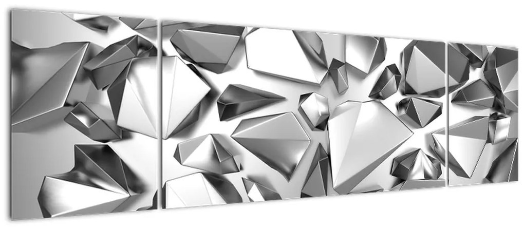 Obraz abstrakcji 3D (170x50 cm)