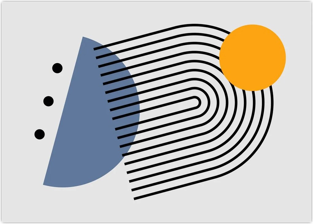 Obraz - Minimalistyczna abstrakcja N⁰2 (70x50 cm)
