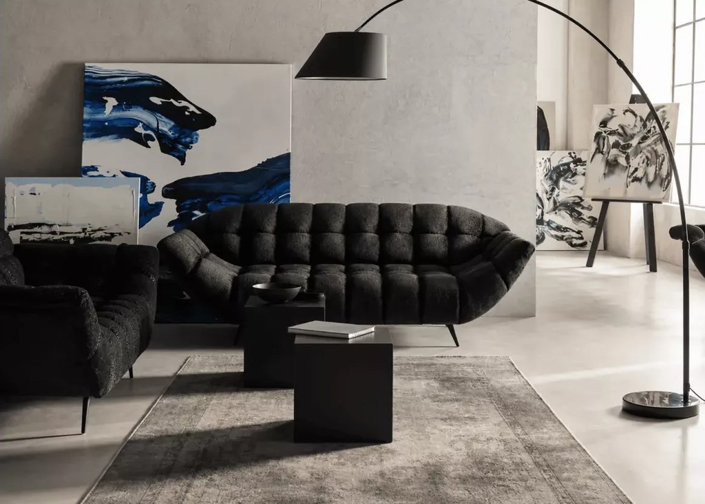 Sofa trzyosobowa Gappasi - nowoczesna sofa do salonu na wysokich nogach