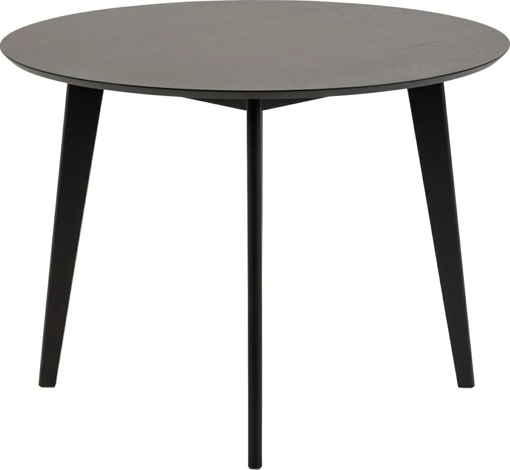 Okrągły stół nierozkładany Roxby 105 cm czarny