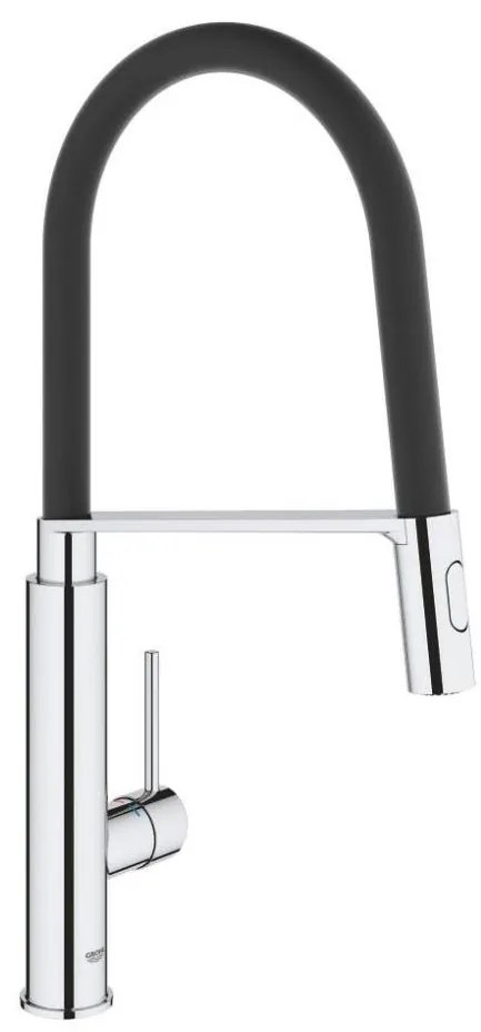 GROHE 31491000 - Bateria zlewozmywakowa CONCETTO z profesjonalną słuchawką prysznicową, chrom błyszczący