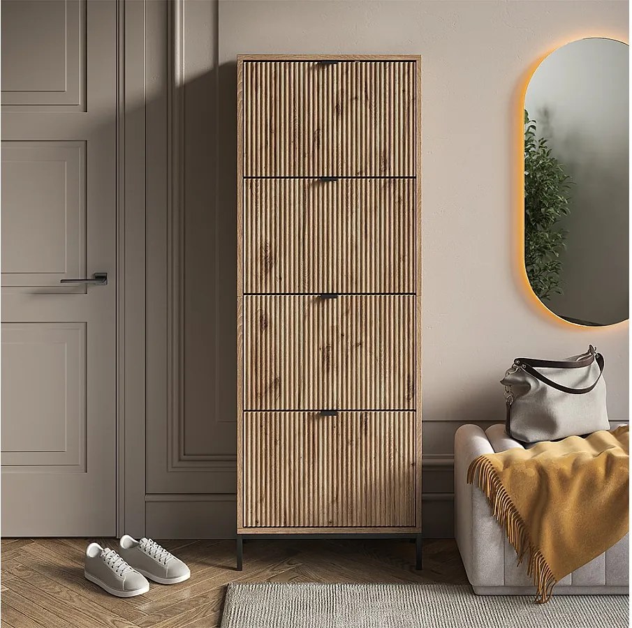 Wózek na buty viking oak 60x24x168 eliza