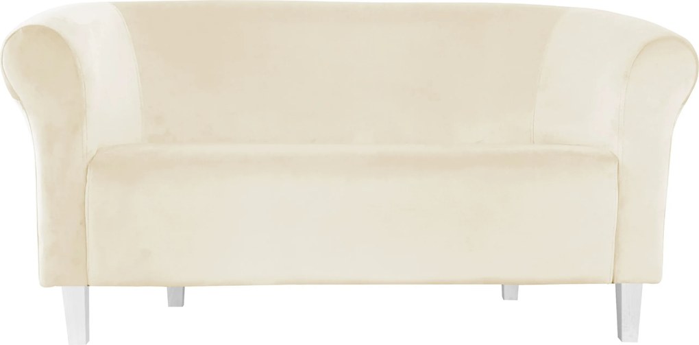 Sofa Milo tkanina Welur wygodna sofa tapicerowana do salonu i poczekalni : Kolor nogi - Biała, Kolor tkaniny - VELVET - MG50, Typ tkaniny - Velvet, Wysokość nogi - 15 cm
