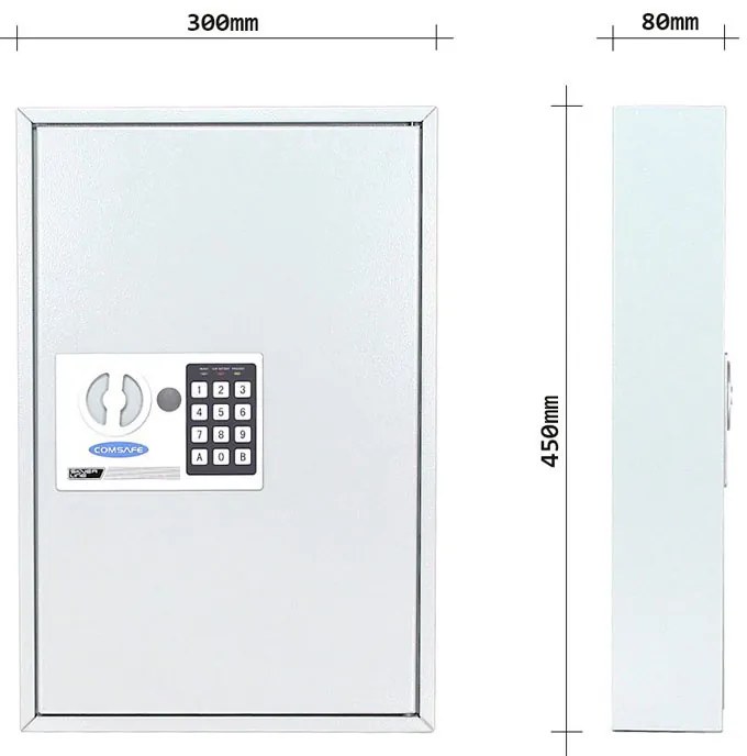 Rottner Skrzynka na klucze z zamkiem elektronicznym S-64 EL, na 64 kluczy