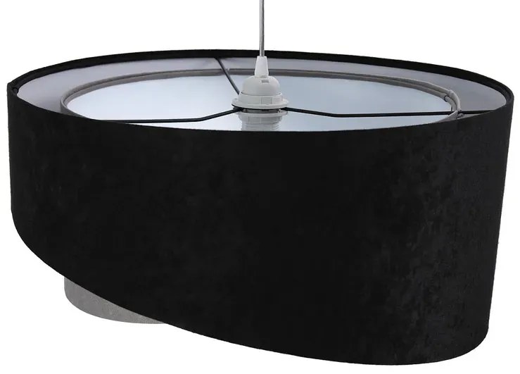 Czarno-szara nowoczesna lampa wisząca - 3X EX986 R6-W83