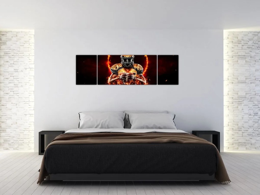 Obraz - Zawodnik futbolu amerykańskiego (170x50 cm)