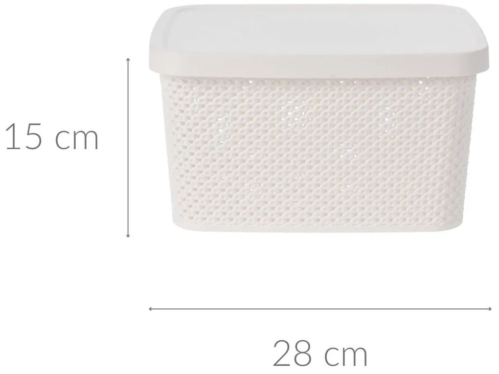 Pojemnik plastikowy z pokrywą zamykany, 7000 ml