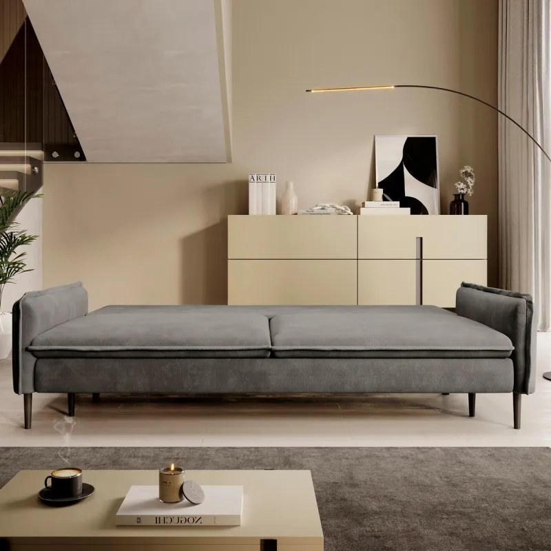 Sofa kanapa GLOSSY z funkcją spania i pojemnikiem