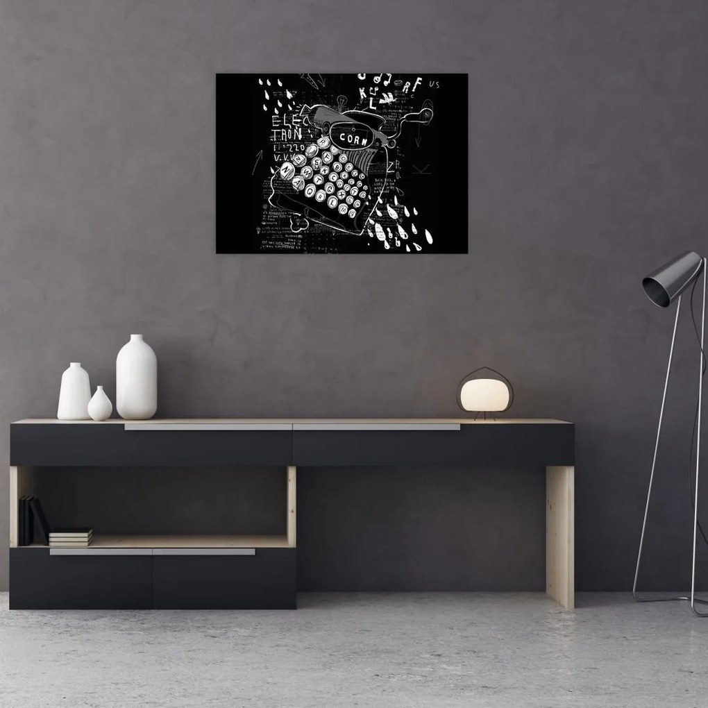 Obraz - Rysunek w stylu Banksy (70x50 cm)