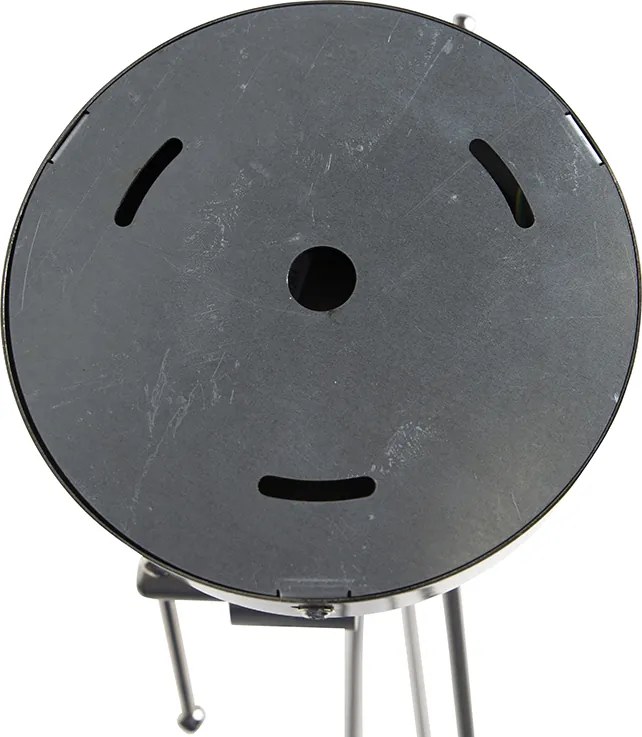 Stalowa lampa wisząca z abażurami z lnu w kolorze taupe 35 cm 2-światłowa - Blitz